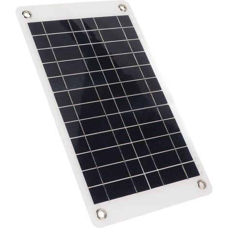 Panneau Solaire Monocristallin 12V 8.5W Flexible pour Charge de Batterie en Extérieur (1/5)