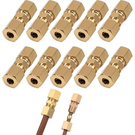 Raccord Conduite De Frein En Laiton, Raccord Hydraulique, Conduit De Cable, Connecteurs Rapides pour Câbles, Raccords d'Écrous de Ligne de Frein Hydraulique en Laiton pour Voiture