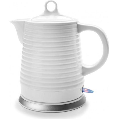 Bouilloire électrique 1l3 céramique blanc (1/3)