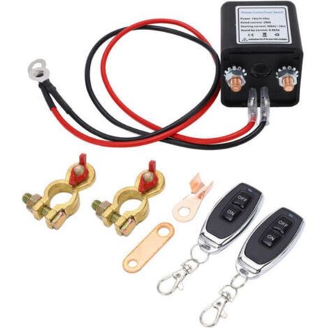 Interrupteur de Déconnexion de Batterie à Distance Interrupteur de Déconnexion de Batterie 12V 250A (1/5)