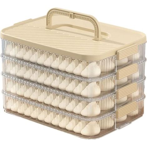 Caja para almacenar dumplings - Multicapa - Mantiene la frescura (1/5)
