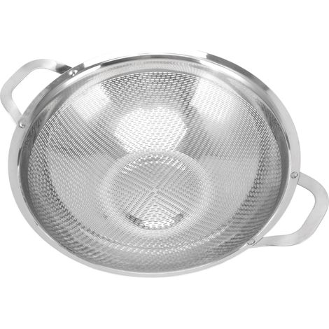 Edelstahl-Sieb, Mehrmaschensieb, Obst- und Gemüsekorb mit Griff, Küchenaccessoire 18 cm / 7,1 Zoll (1/5)