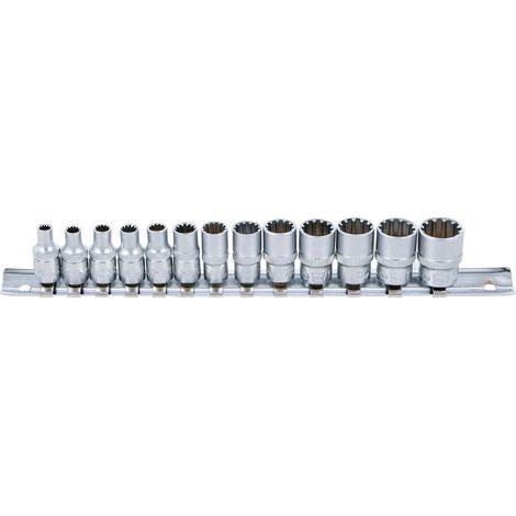 Juego de llaves de vaso Gear Lock entrada 6,3 mm (1/4") 13 piezas (1/4)