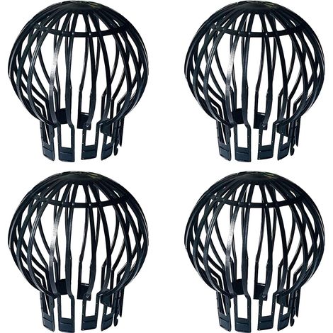 Filtre À Gouttière - Plastique - 4 Pièces - Pour Drainage De Toit - Compatible Avec Gouttières Standard