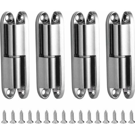 Charniere Porte Placard, 4pcs Charnières de Portes avec Vis 231-1 Charnière Porte Inoxydable Démontable, Paumelles de Porte pour La Maison Meubles Matériel Armoire Garde Porte Tiroir (1/5)
