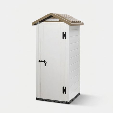 Abri de jardin en PVC avec plancher Tuscany 80 (1/2)