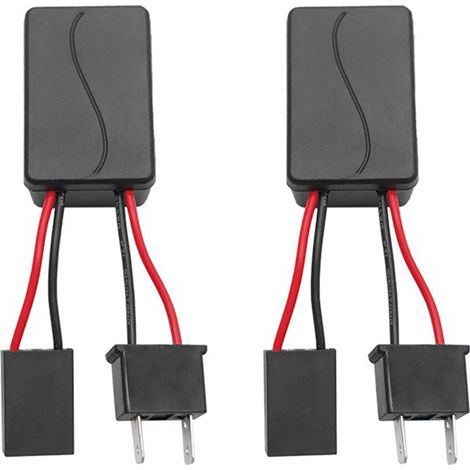 Two anti-flicker decoders for LED headlights of Volkswagen New Sagitar, BMW, Hyundai, and Nissan H7 cars. (1/5)