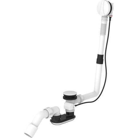 Laufen Accessori - Sistema di scarico e troppopieno per vasca da bagno, bianco opaco H2951422680001