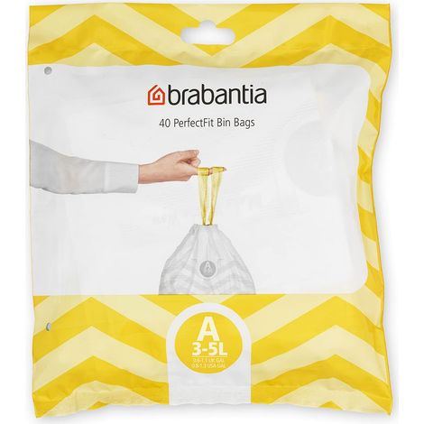 Brabantia PerfectFit Bags, Code A, 3L, 40 Bags (1/5)