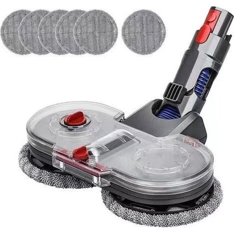 Cabezal de fregona eléctrico compatible con aspiradoras Dyson V11, V10, V15, V8 y V7. Incluye depósito y 6 mopas lavables. Aspiradora Dyson (1/2)