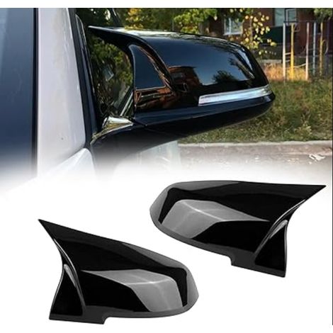 Compatible avec Coque Retroviseur F20 F21 F22 F23 F87 F30 F31 F34 F32 F33 F36 i01 E84 Coque de Rétroviseur série 1 2 3 4 i3 x1 Capuchon Gauche Noir Brillant (1/5)