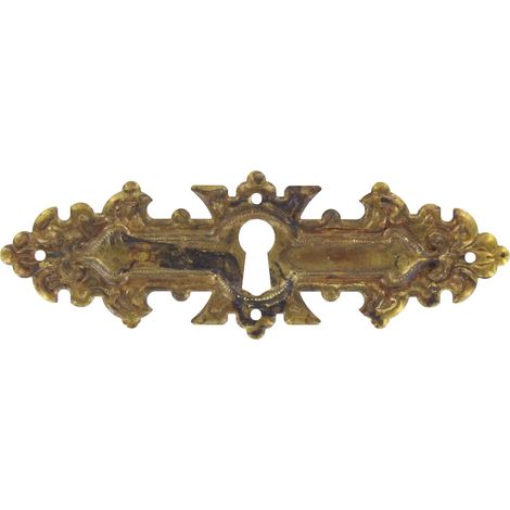 25PZ BOCCHETTA ANTICHIZZATA ART.30692 MM.114X38 OTTONE ANTICO (1/2)
