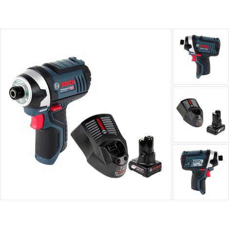 Bosch GDR 12V-105 avvitatore a impulsi a batteria 12V 105Nm + 1x batteria ricaricabile 6,0Ah + caricabatterie