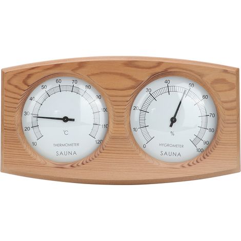 Thermomètre/hygromètre sauna 2 en 1 – bois – hammam – accessoire