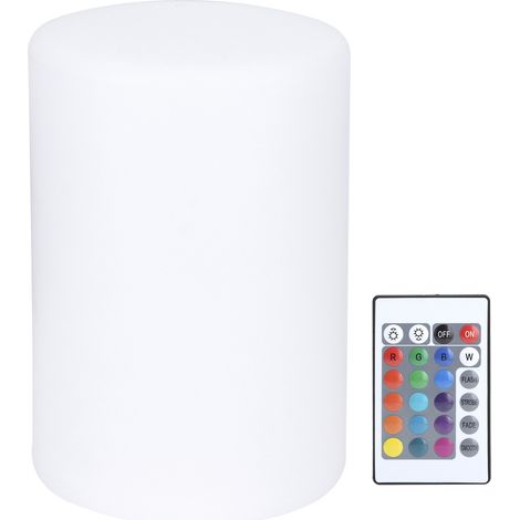 Lampe Cylindrique LED RGB 16 Couleurs avec Contrôle Infrarouge sans Fil pour Bars KTV Nightclub