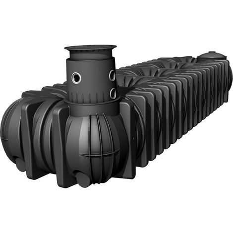 PLATIN XXL Flachtank 45000 L schwarz, inkl. EBA