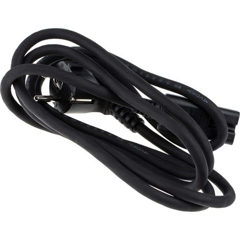 Câble d'alimentation, Noir, Connecteur C15, CEI vers CEE 7/7, Schuko, 250 V / 10 A, 2m ( Prix pour 1 ) (1/3)
