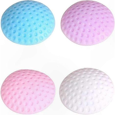Protège-porte adhésif en silicone, lot de 4 tampons ronds anti-chocs pour murs et portes, protection murale silencieuse, amortisseur auto-collant résistant aux impacts. (1/5)