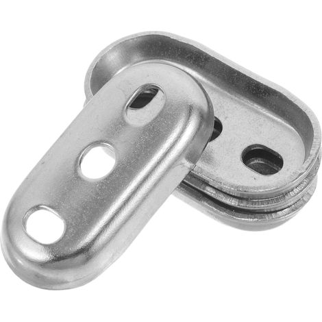 Plaque de base pour porte-serviettes en acier inoxydable, lot de 4, pour la maison ou l'hôtel (1/5)