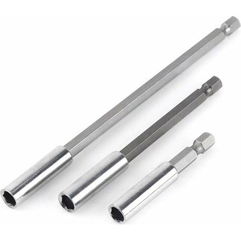 3pcs 1/4 Shank Magnetic Bit Holder Extension Electric Drill Screwdriver Extension for Electric Drill (1/5)