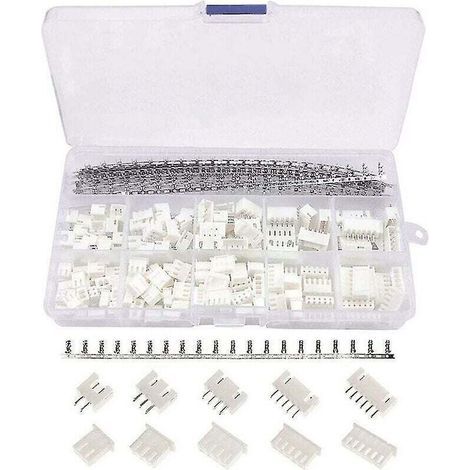 Kit de connecteurs Jst 460 pièces, Jstxh, connecteurs mâle/femelle 2/3/4/5/6 broches, bornes de connecteurs à broches femelles 2.54mm (1/5)