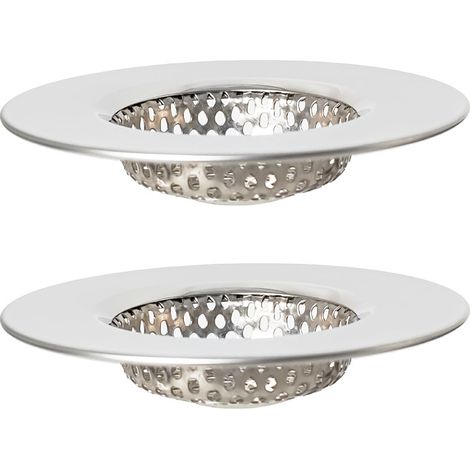 Crépine d'évier de cuisine, crépine d'évier en acier inoxydable, grille d'évier de cuisine, plus épaisse, diamètre extérieur 77 mm/3 pouces