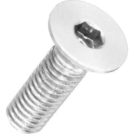 7075 Aluminium Alloy Countersunk Head Hex Socket Screws Model Hexagon Bolts M3x6/8/10/12/14/16mm M312mm  Metal (1/5)