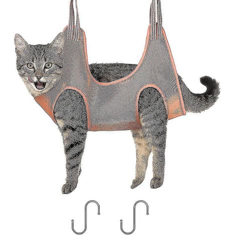 Hamac de toilettage pour chats et chiens avec harnais de suspension pour le bain et le lavage, coupe-ongles - M (1/5)