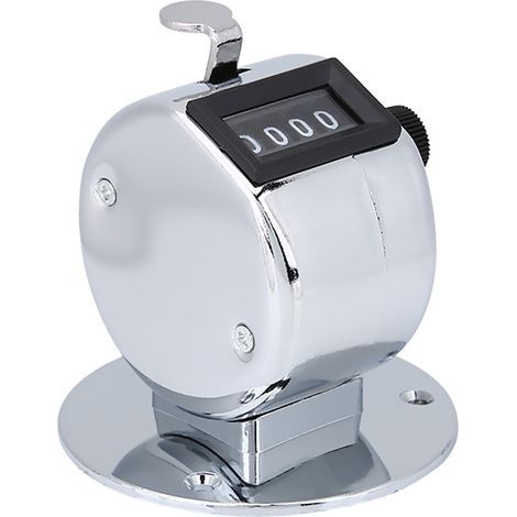 Mini portable 4-digit metal counter, for sports games, golf (1/4)