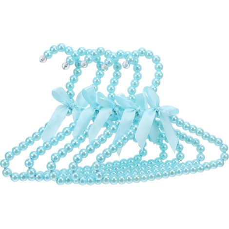 Décoratifs avec Nœud Bleu Lot de 5 pour Garçon et Filles en Plastique Perles Élégantes Gain de Place pour Vêtements de Bébé et Séances Photo (1/5)