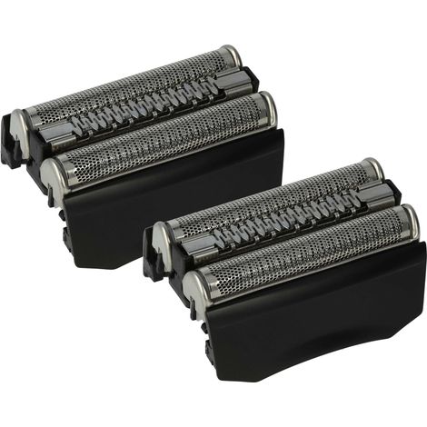 vhbw 2x Scherköpfe Ersatz für Braun 70B, 70S für Elektrorasierer, Schwarz