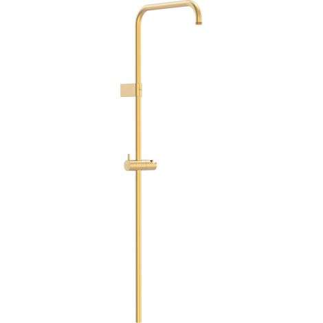 TRES 03463501OM OVER-WALL Barra de Ducha Larga Adaptable a Grifo Termostático Mural con Conexión Compatible Color Oro Mate 24K - ref: 03463501OM