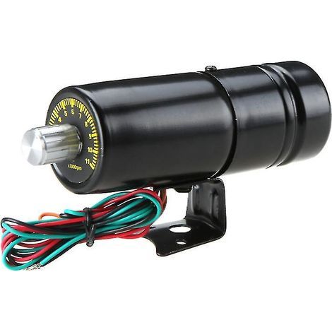 Einstellbarer Drehzahlmesser 1000-11000 U/min mit Gangschaltanzeige und roter LED.