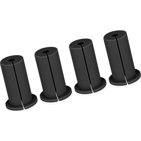 Passe-Câble Ethernet - 1 Pouces - Caoutchouc Noir - Pour Passage Murale Intérieur Extérieur - 4 Pièces (1/5)