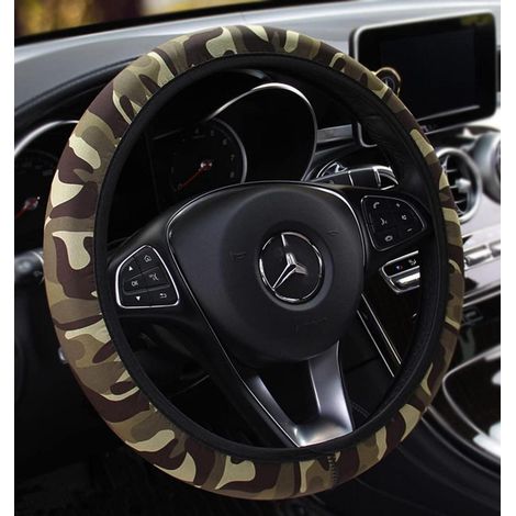 Housse de volant camouflage néoprène antidérapante universelle 37-39 cm (1/3)
