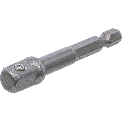 Adaptateur Perceuse Empreinte Six Pans 6,3 mm - Carré Mâle 10 mm - Compatibilité et Précision, Acier - D-Work