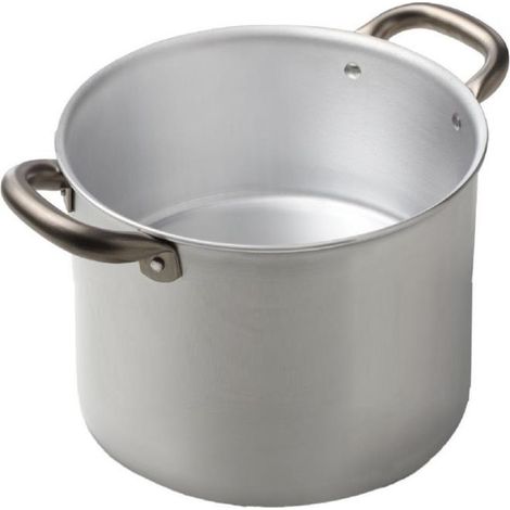 Pentola Professionale Cuoco in Alluminio Manici Rivettati 20 cm accademia (1/2)