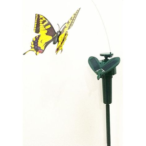 3X Piquets Papillon Fluttering Énergie Solaire Danse Jardin Pieu Decor Extérieur