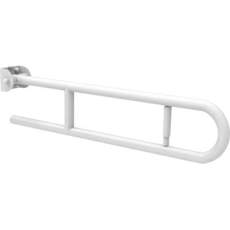 Maniglione barra ribaltabile da cm 60 con porta rotolo (1/3)