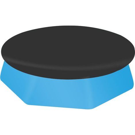Bache Piscine Ronde pour Piscine Ronde 183 cm, Couverture de Piscine, Matériau Amélioré, Plus épais et Durable, Résistant à la Poussière et aux Feuilles, Facile à Installer, noir (183cm) (1/4)