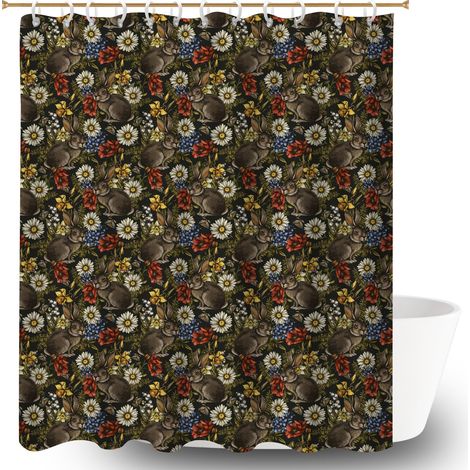 Rideau de bain 180x180 cocooning rideau imperméable pour un coin douche ressourçant (1/5)