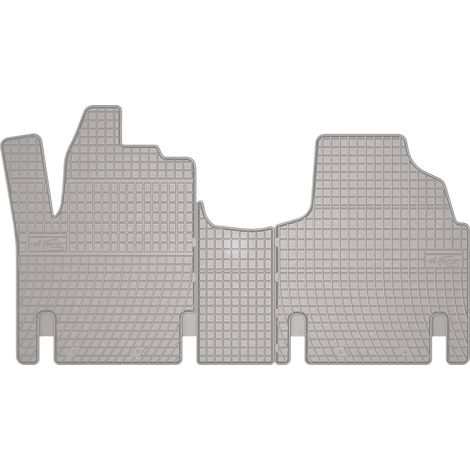 Alfombrillas de goma para coche: furgoneta de reparto Fiat Scudo I (1994-2006) - color gris a juego.
