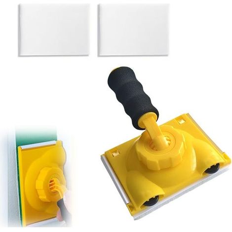 Paint Pad, Edge Painting Tool with Handle with Sponge Pads Replacement,Edger Cutter Portable Angle Adjustable for Cutting Walls and Ceilings (1/5)