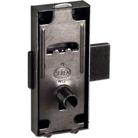Serratura da esterno per porta sinistra o destra, L30xH70xEP10mm, acciaio lucido.