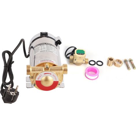 Pompe de surpression automatique 150W 220V pour douche domestique et lave-linge, avec interrupteur de contrôle d'eau (prise américaine) (1/5)