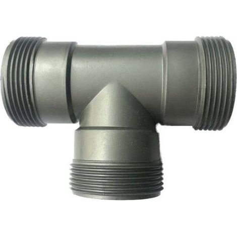 Tube en T avec filetage extérieur, en polypropylène - 46 mm (1/2)