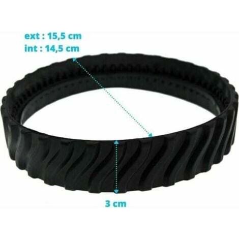 2 chenilles adaptables pour pneus Zodiac MX6 MX8 MX9, Baracuda Robot Nettoyeur de Piscine R0526100 (1/4)