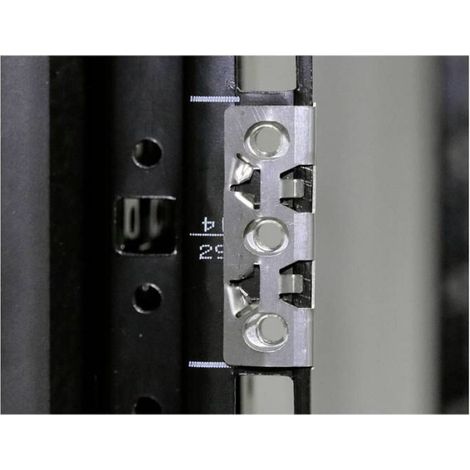 Attache Pour Rack 1U 19" - Fixation Rapide Par Encliquetage Latéral - Conforme Norme EIA 310 - Pack De 24 Pièces (1/3)