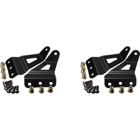 Portapacchi a quattro barre con luci a LED, compatibile con veicoli fuoristrada, con staffa per luci a LED da 50 pollici.