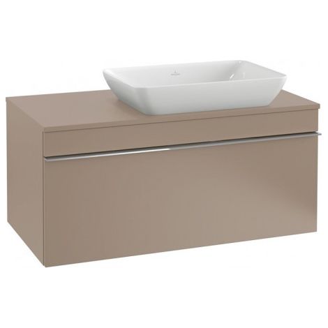 Villeroy & Boch Venticello Meuble sous-lavabo A948, 957x436x502mm, Coloris: Blanc mat, poignée : chrome brillant - A94801MS